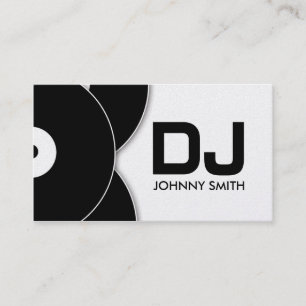 DJのレコードの音楽業界カード 名刺