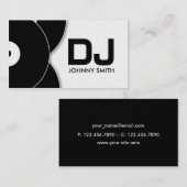 DJのレコードの音楽業界カード 名刺 (正面/裏面)