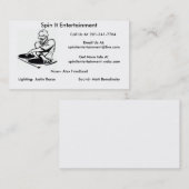 djのロゴのbusnissのカード形式、djのロゴのbusnissカリフォルニア… 名刺 (正面/裏面)