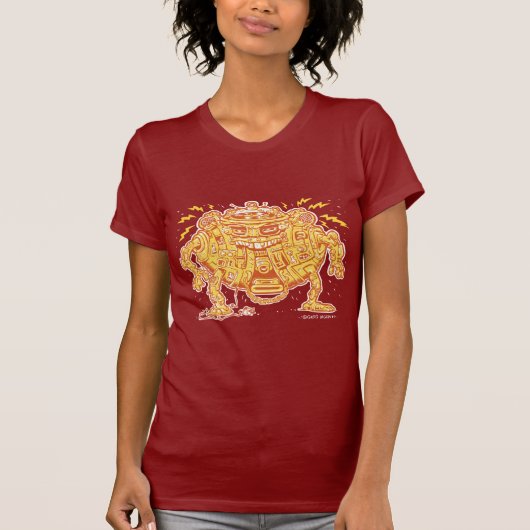 DJのロボット Tシャツ (正面)