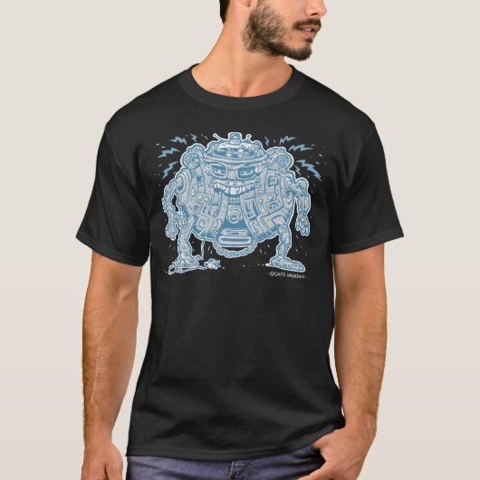 DJのロボット Tシャツ (正面)