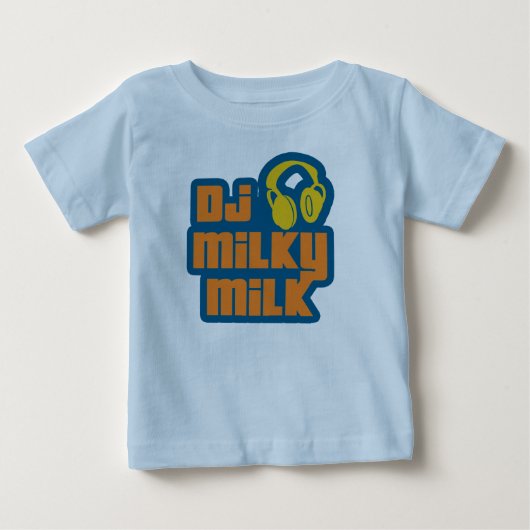 DJの乳白色のミルク ベビーTシャツ (正面)