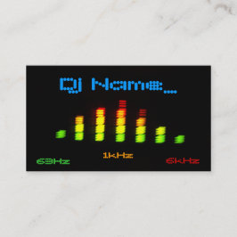 Djの個人的な平衡装置のバーEQ -あなたの名前を加えて下さい 名刺