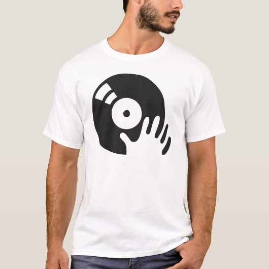 Djの傷のターンテーブル Tシャツ (正面)