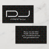 DJの光っているパステル調の星 名刺 (正面/裏面)