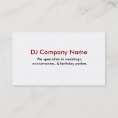 DJの名刺01 名刺 (裏面)