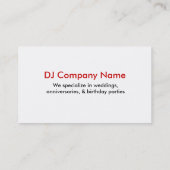 DJの名刺02 名刺 (裏面)