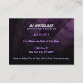 DJの名刺 名刺 (裏面)