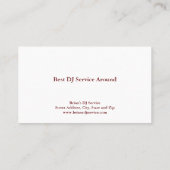 DJの名刺 名刺 (裏面)