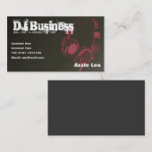 DJの名刺[茶色カスタマイズ可能な] - 名刺 (正面/裏面)
