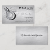 DJの名刺-金属の一見 名刺 (正面/裏面)