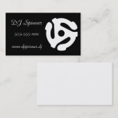 DJの名刺- 45のrpm 名刺 (正面/裏面)