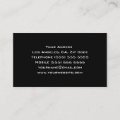 DJの女の子の名刺 名刺 (裏面)