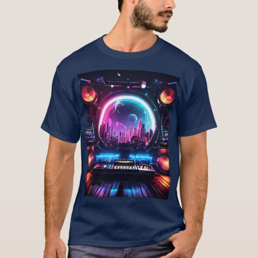 DJの宇宙船 Tシャツ (正面)