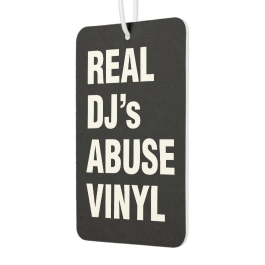 DJの実在ABUSE VINYL カーエアーフレッシュナー (左)