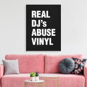 DJの実在ABUSE VINYL キャンバスプリント (インサイチュ (リビング))