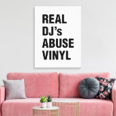 DJの実在ABUSE VINYL キャンバスプリント (インサイチュ (リビング))