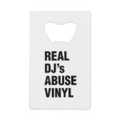 DJの実在ABUSE VINYL クレジットカード栓抜き (正面)