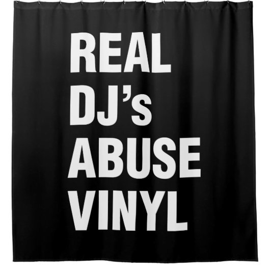 DJの実在ABUSE VINYL シャワーカーテン (正面)