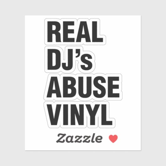 DJの実在ABUSE VINYL シール (シート)