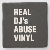 DJの実在ABUSE VINYL ストーンコースター (正面)