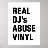 DJの実在ABUSE VINYL ポスター (正面)