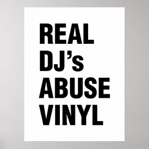 DJの実在ABUSE VINYL ポスター