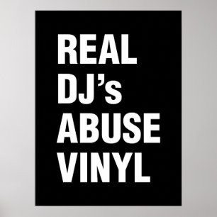 DJの実在ABUSE VINYL ポスター