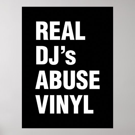 DJの実在ABUSE VINYL ポスター (正面)