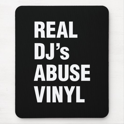 DJの実在ABUSE VINYL マウスパッド (正面)