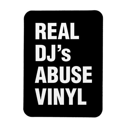 DJの実在ABUSE VINYL マグネット (縦)