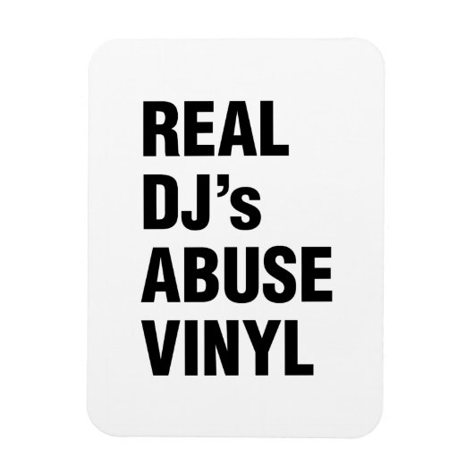 DJの実在ABUSE VINYL マグネット (縦)
