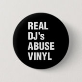 DJの実在ABUSE VINYL 缶バッジ (正面)
