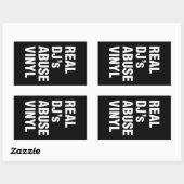 DJの実在ABUSE VINYL 長方形シール (シート)