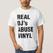 DJの実在ABUSE VINYL Tシャツ (正面)