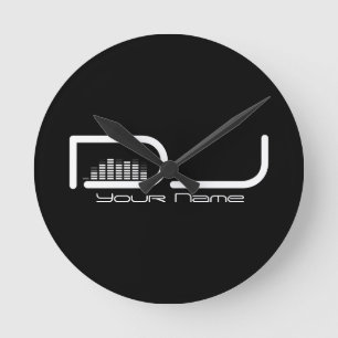 DJの平衡装置の柱時計 ラウンド壁時計