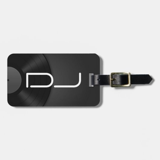 DJの荷物のラベル ラゲッジタグ (正面横)