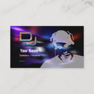 DJの音楽業界カード 名刺