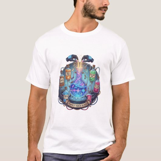 DJの魔法のTシャツ - 完璧なビートをミックス Tシャツ (正面)