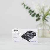 DJのbusinesscard 名刺 (スタンド正面)