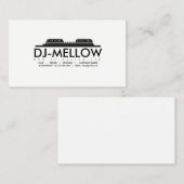 DJのCDターンテーブルの名刺 名刺 (正面/裏面)