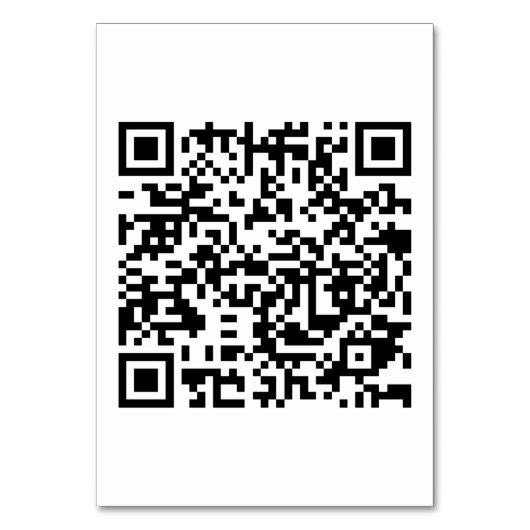 DJのQRコードを搭載したテーブルカード3.5インチx 5インチ テーブルナンバー (裏面)