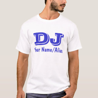 DJのTシャツはあなたの名前をまたは別名でカスタマイズ Tシャツ