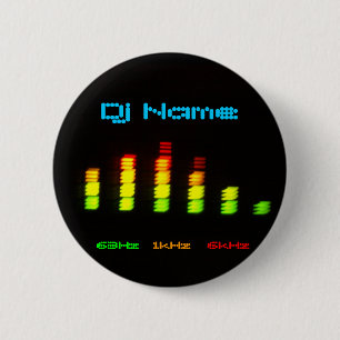 Djはあなたの一流のカスタムな平衡装置のバーEQを加えます 缶バッジ