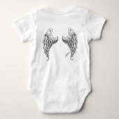 DJはお父さんを好みます ベビーボディスーツ (裏面)