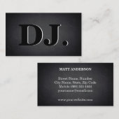 DJはっきりしたクール文字モダン 名刺 (正面/裏面)