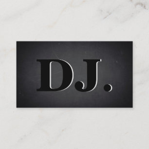 DJはっきりしたクール文字モダン 名刺