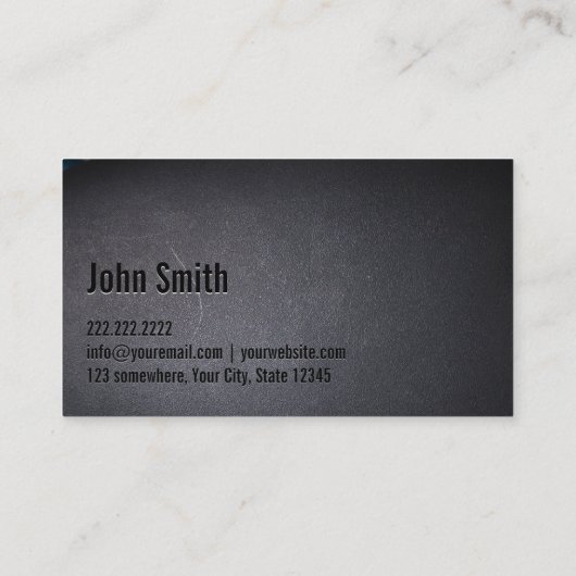 DJはっきりした文字ブカッコいいロクモダンミニマル 名刺 (裏面)