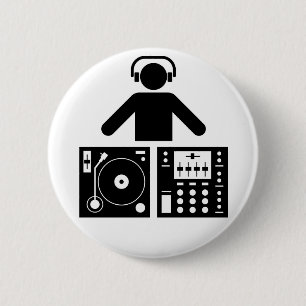 DJはボタンがかかります 缶バッジ