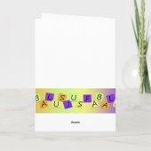 DJはレトロな誕生日カード カード (裏面)